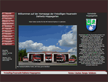 Tablet Screenshot of feuerwehr-dahlwitz-hoppegarten.de
